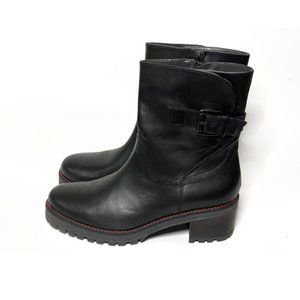 Coach and Four | Buckle Zip Up Heeled Moto Boots